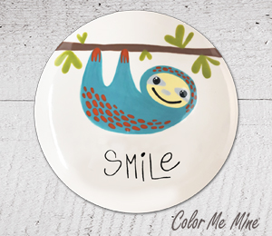 Lethbridge Sloth Smile Plate