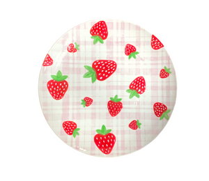 Lethbridge Strawberry Plaid Plate