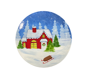 Lethbridge Christmas Cabin Plate