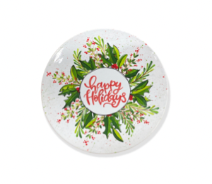Lethbridge Holiday Wreath Plate