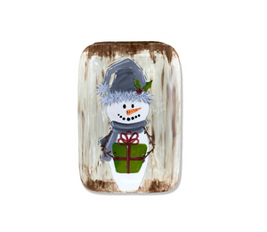 Lethbridge Rustic Snowman Platter