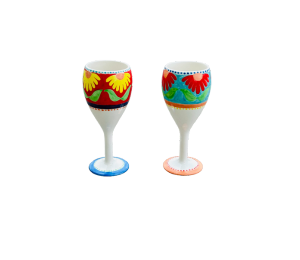 Lethbridge Floral Wine Glass Set
