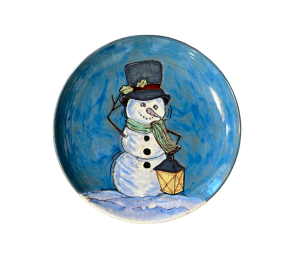 Lethbridge Rustic Glazed Snowman