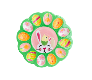 Lethbridge Easter Sherbet Egg Plate